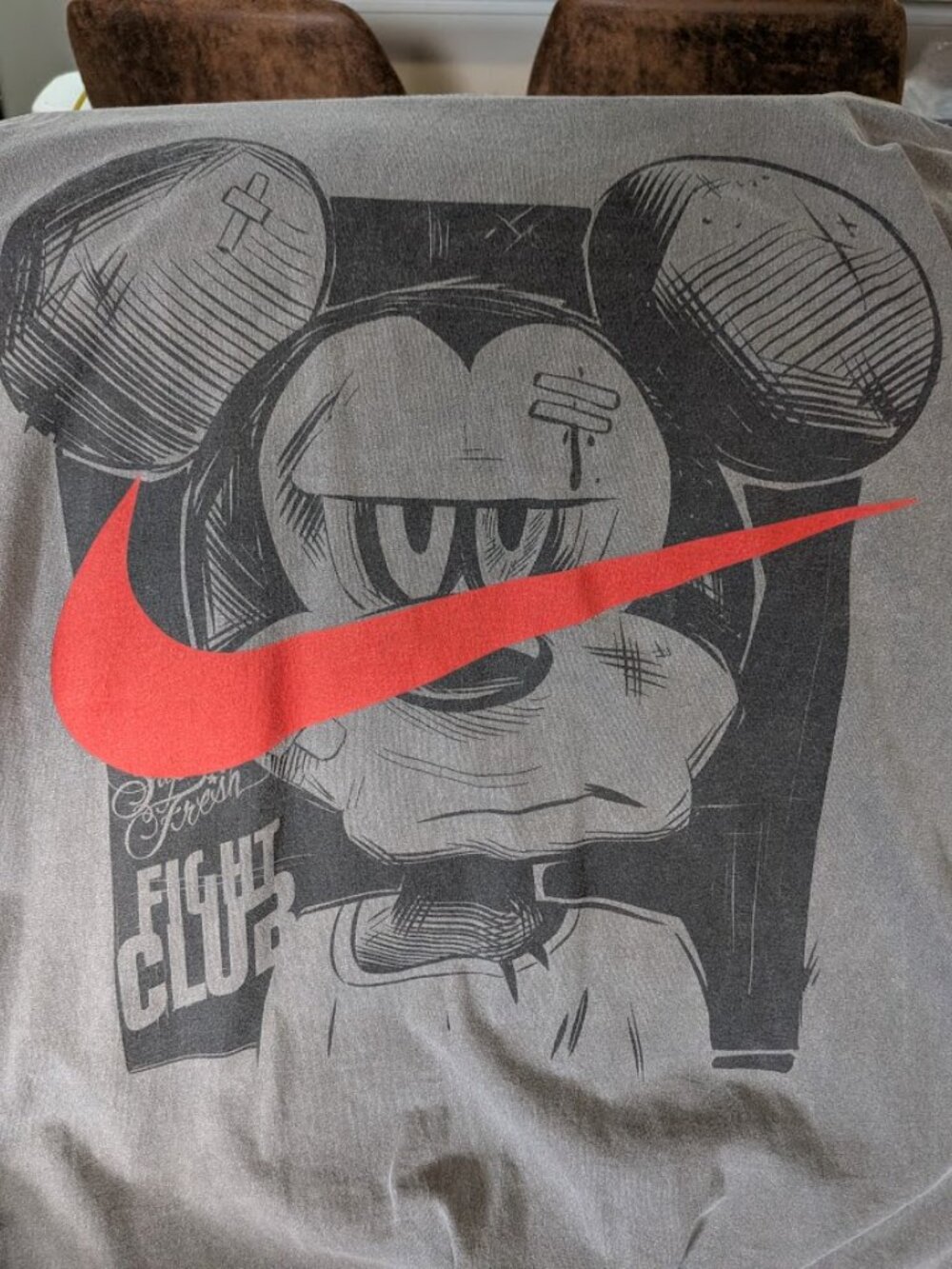 SuperFresh Fight Club RARE "Mickey X Nike" Limited Edition 3XL Body Building Tee